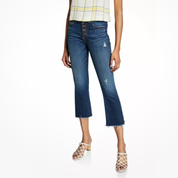 VERONICA BEARD Carolyn Baby Boot Jeans with Tux Striped Waistband 31 - Picture 4 of 9